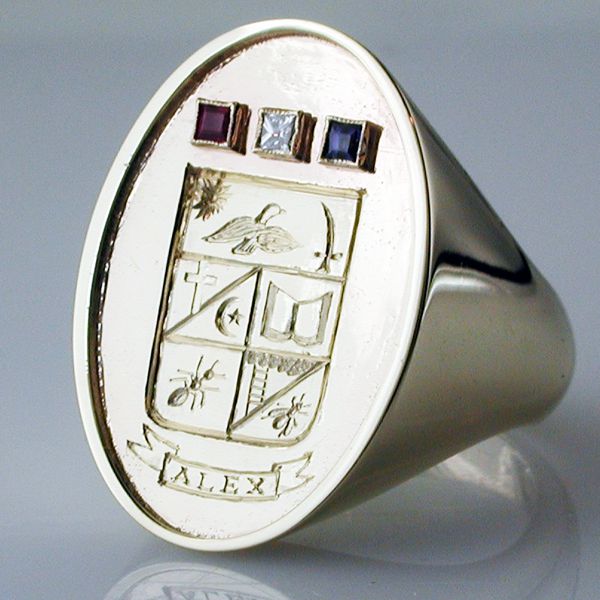 Frosted Crest Ring